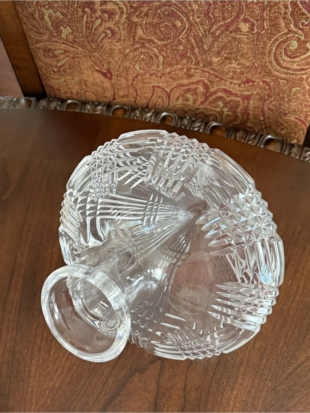 Astral Bovary Lead Crystal Side Resting Decanter Tilt Orbital Barware No Stopper